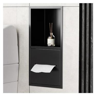 Imagem de Nicho de chuveiro de aço inoxidável, prateleira de quarto molhado à prova d'água embutida, papel higiênico xampu higiênico armazenamento de cosméticos organizador de chuveiro, cozinha doméstica quarto