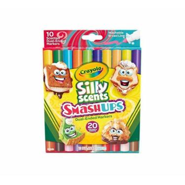 Imagem de Crayola Canetinhas Perfumadas Laváveis Smashups Ponta Dupla