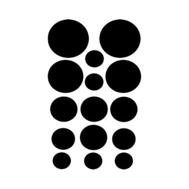 Imagem de Patches Adesivos Pretos Para Reparo De Roupas, Formatos Variados, Teci