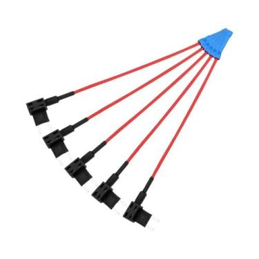 Imagem de Suporte Para Caixa De Fusíveis Automotiva 12V Com 5 Peças, Adaptador D