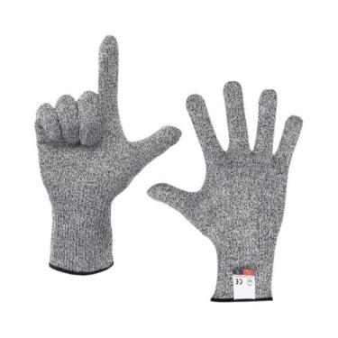 Imagem de Luvas Tricotadas Anticorte De Alto Desempenho Nível 5 HPPE Para Cozinh