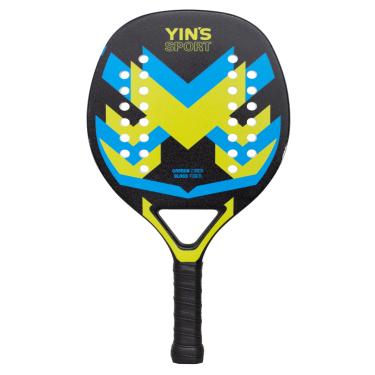 Imagem de RAQUETE SEMI PRO BEACH TENNIS AZUL CARBONO E FIBRA DE VIDRO