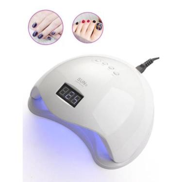 Imagem de Cabine 36 Leds Uv Sun 5 Unhas Gel Branco, Bivolt - 48W