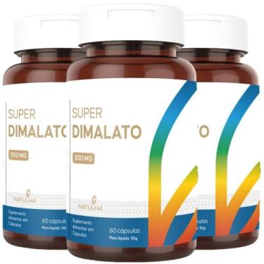 Imagem de KIT 3X Super Magnésio Dimalato 300mg Elementar 60 cápsulas - Natulha