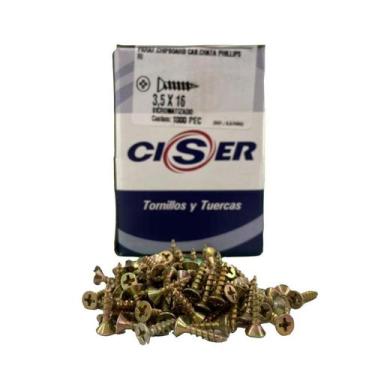 Imagem de Parafuso Phillips Para Madeira 3.5 X 16 1000 Un - CISER