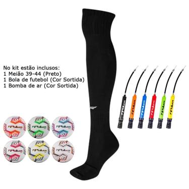 Imagem de Kit Meião Penalty Matis 39 - 44 + Bola Poker Futebol + Bomba cor:;Tamanho:39 a 44-Masculino
