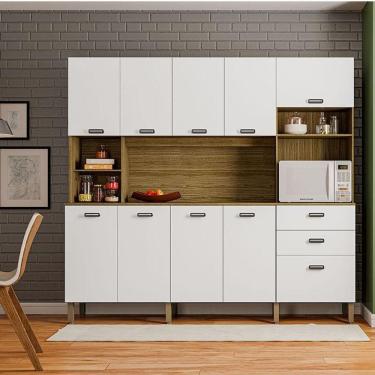 Imagem de Cozinha Ambiente Intense 10 Portas E 2 Gavetas Freijó Supremo - Kits Paraná