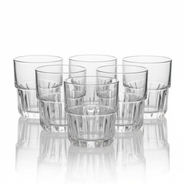 Imagem de Copo de Vidro Everest Rocks para Whisky 355ml 6pcs  Ruvolo