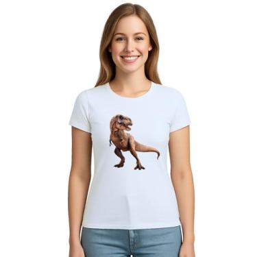 Imagem de Camiseta Dinossauro Tiranossauro Rex Personalizada - Use P4, Branco, B
