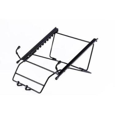 Imagem de Suporte Ergonômico para Notebook Reliza, Suspenso, com Suporte para Smartphone, Aço, Preto - 011867-Unissex