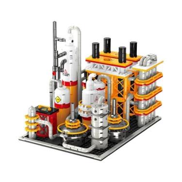 Imagem de Blocos De Montar 3D DIY Para Crianças: Brinquedo De Estação De Transpo