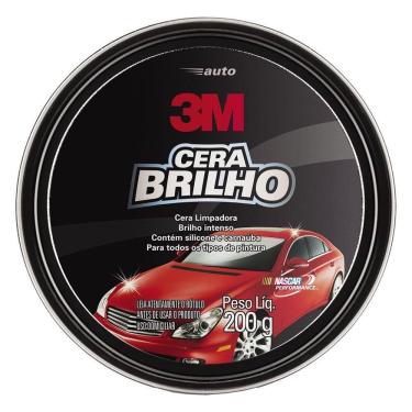 Imagem de Auto Cera Brilho Com Silicone E Carnauba Lata 200G - 3M