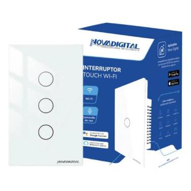 Imagem de Interruptor Inteligente Wifi Novadigital 3 Teclas Botões Tou - Congrat