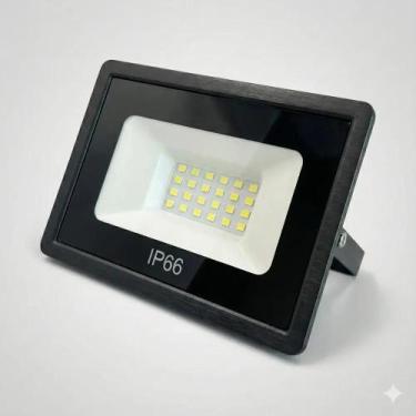 Imagem de Refletor Led Holofote Mini 400w Ip66 Forte Luz Branco Frio C - Congrat