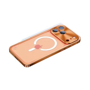 Imagem de Capa Magnética De Metal Para iPhone 17 16 15 14 13 12 pro Max plus 17A