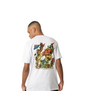 Imagem de Camiseta Lost 22622813 Run Color - Branco-Masculino