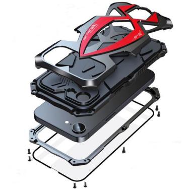 Imagem de Capa de telefone Lunivop iPhone 16e 2025 Heavy Duty Military Grade