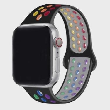 Imagem de Pulseira Pride Silicone Furo Sport Compatível Com Watch 38mm 40mm 41mm
