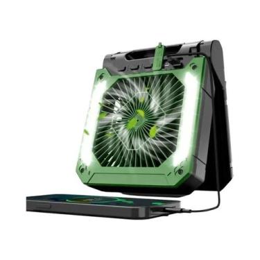 Imagem de Lanterna LED Solar De 10000mAh Com Ventilador, 4 Velocidades, Bateria 