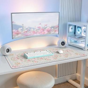 Imagem de Mouse pad de computador iCasso 40x90 cm Tapete de mesa antiderrapante