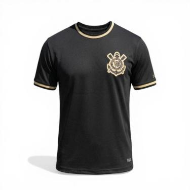 Imagem de Camisa Corinthians Casual Bordada Torcedor Masculino Oficial-Masculino