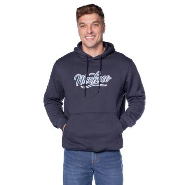 Imagem de Moletom Masculino Nicoboco Capuz Despojado Preto/Cinza-Masculino