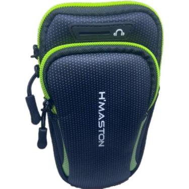Imagem de Braçadeira Suporte Braço Celular Treino Yb-04 Preto com Verde - PONTO 