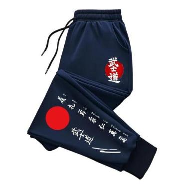 Imagem de Calças De Moletom Casuais Masculinas Com Estampa Bushido Do Japão 2025