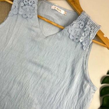 Imagem de Blusa Regata Linho Ref. 6270 - Michele Collection, M, Rosa danone