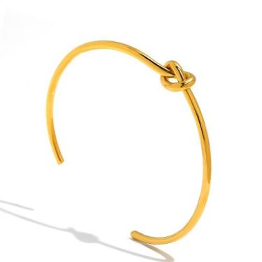Imagem de Bracelete Knot - Aço Titânio - Maria Pinho, Prata