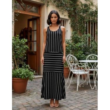 Imagem de Vestido Feminino Midi Malha D Vera, Preto, GG / VESTE 44/46