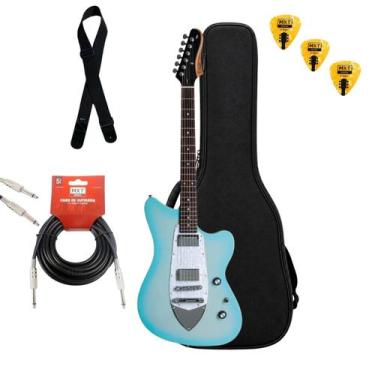 Imagem de Kit Guitarra Tagima Jb C/Bag Shape Escala Escura Cosmos Oasis + Cabo P