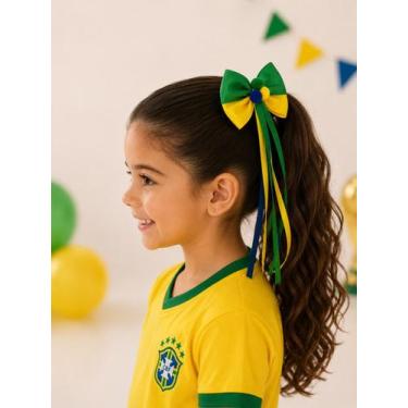 Imagem de Presilha para Cabelo Copa do Mundo com Laço - RPC