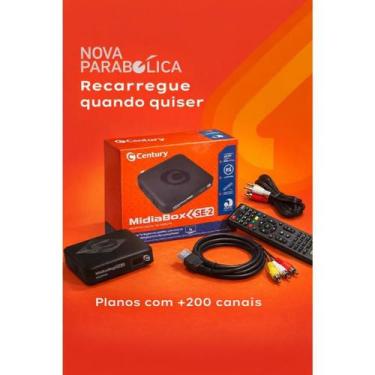 Imagem de Kit Nova Parabólica, Receptor Century Midiabox SE2 + Antena Ku + Lnbf 