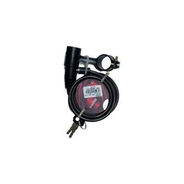 Imagem de Cadeado Espiral Bicicleta Zoli Antifurto 1,0m X 6mm C/chave, Preto, TU