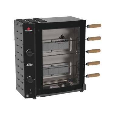 Imagem de Forno Assador Rotativo Frangueira Industrial Progás PRAC05 I 5 Espetos