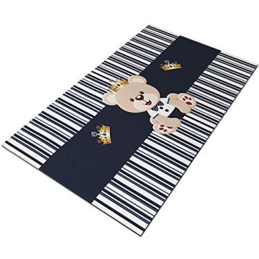 Imagem de Tapete Infantil Ursinho Príncipe Az Mr 60x120 Antiderrapante