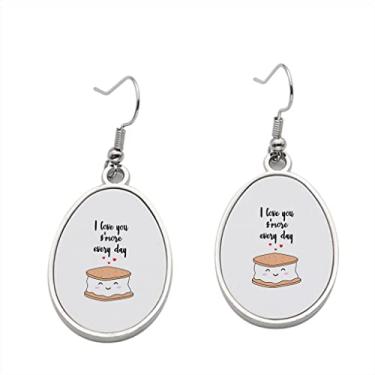 Imagem de Brinco I Love you's more Everyday - Brincos com pingente para meninas - Presente de festa de aniversário dos namorados