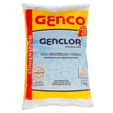 Imagem de Genclor Cloro Estabilizado 100% Ativo Granulado 1kg Genco