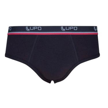 Imagem de Cueca Lupo Slip 524-002 Cós Elástico Algodão Anatômica