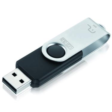 Imagem de Pendrive 32Gb Multilaser Twist 2.0 Preto Para Musicas Fotos Videos Caixa De Som Computador