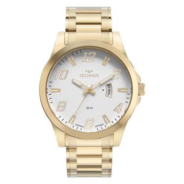 Imagem de Relógio Technos Masculino Ref: 2115Mxz/1K Casual Dourado