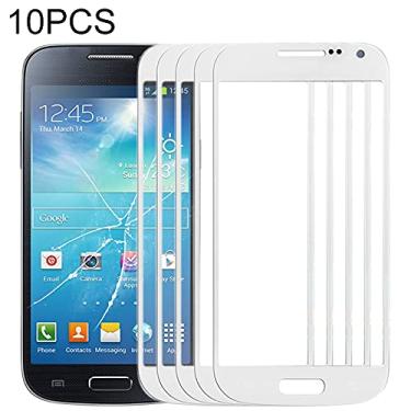 Imagem de HUANGYUNCHAO Acessórios telefônicos 10 pcs Lente de vidro exterior da tela frontal para Samsung Galaxy S IV Mini / I9190 Substituição do telefone celular
