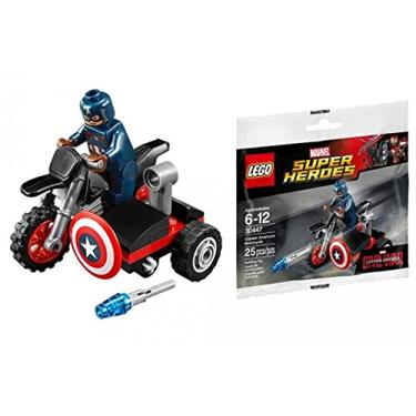 Imagem de LEGO Marvel Captain America Civil War Captain Americas Motorcycle Mini Set #30447 [Bagged]