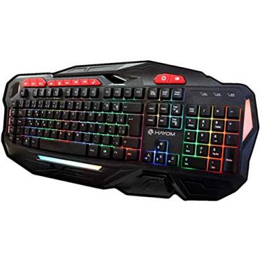 Imagem de Teclado Do Pc Qwerty Semi Mecânico Gamer Com Luz Rgb Abnt2