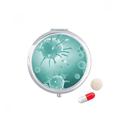 Imagem de Estojo de comprimidos com imagem de célula de criatura, microscópio, bolso, caixa de armazenamento de remédios