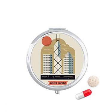 Imagem de Caixa de comprimidos Hong Kong Victoria Harbour Caixa de armazenamento de remédios