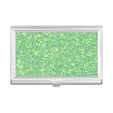 Imagem de Carteira de bolso com linhas entrelaçadas abstratas com estampa verde