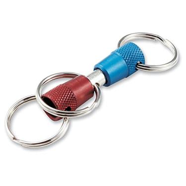 Imagem de Lucky Line Chaveiro de 3 vias, 1 pacote, vermelho, azul e prata (71701)