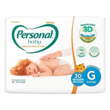 Imagem de Fralda Personal Baby Premium  Protection Tam. G - 30 Fraldas